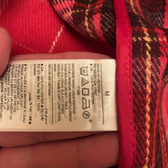 NWT Red Plaid Tartan Long Soft-Brushed Overcoat for Women - Picture 10 of 10